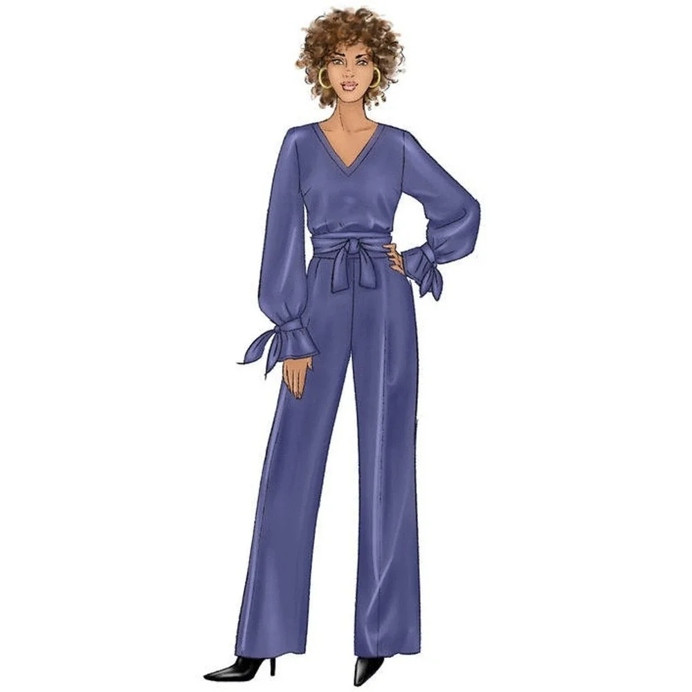 Butterick Sewing Pattern 6716 Jumpsuit Sash Misses Size 14-22